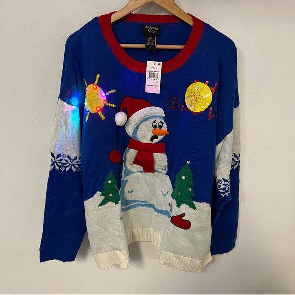 Hooked Up by IOT Sweaters Hooked Up Light Up Christmas Sweater